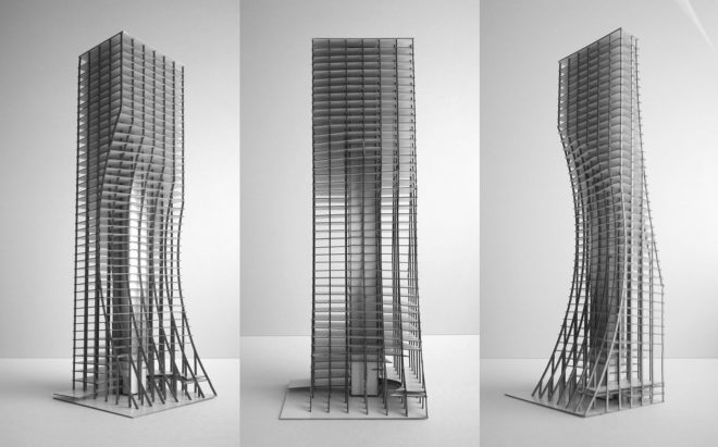 Kengo Kuma, Alberni by Kuma, Vancouver, green tower, mixed-use tower, mixed-use development, glass facade, anodized aluminium, green architecture, Japanese garden, green architecture