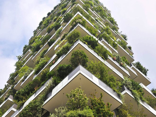 smog sucking design, air purifying urban infrastructure, Bosco Verticale by Stefano Boeri Architects, Smog Free Project by Daan Roosegaarde, smog eating pavement, smog eating roof tiles, smog eating facade, smog fighting billboard