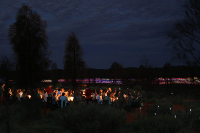 bruce munro, field of light, fiber optic, light installation, light art, desert lights, Tili Wiru Tjuta Nyakutjaku, uluru, field of light 2016, australia