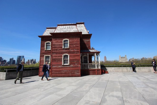 Met roof garden, metropolitan museum of art, psychobarn, psycho barn, met roof, met museum, cornelia parker, recycled materials, green art, green design