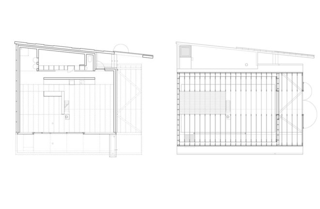 Disneyland house, France, retirement home, mountain home, pitched roof, gabled roof, timber house, GENS: Association Libérale d'Architecture, timber architecture, green architecture, natural light