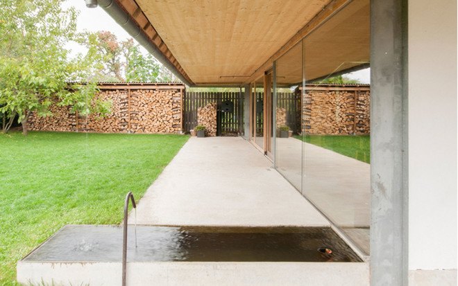 Disneyland house, France, retirement home, mountain home, pitched roof, gabled roof, timber house, GENS: Association Libérale d'Architecture, timber architecture, green architecture, natural light