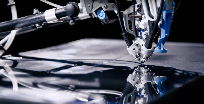 3d printing, festo, 3d cocooner, webs, 3d printed webs, resin thread