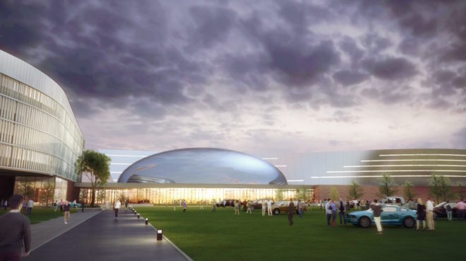 Ford new Dearborn campus, Ford sustainability, Ford sustainable headquarters, Ford eco-friendly campus, Ford campus design by SmithGroupJJR, Sustainability Showcase Building at Ford