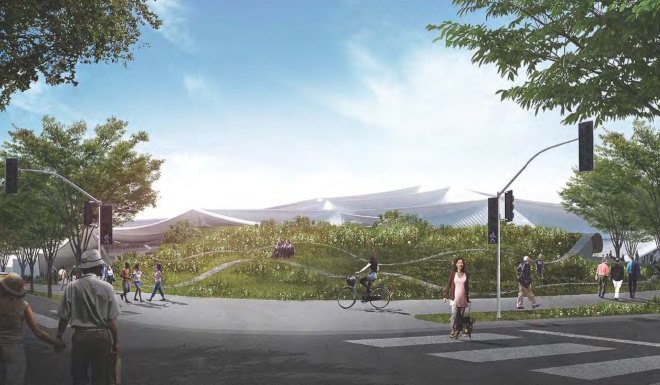 Google Mountain View Headquarters by BIG and Heatherwick, Google campus by BIG, Google campus by Heatherwick, LEED Platinum Google campus, Google in Mountain View California, Google revised campus design