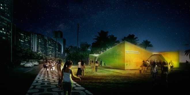 Heart of Denmark pavilion by Henning Larsen Architects, Heart of Denmark pavilion, 2016 olympics architecture, 2016 olympics pavilion, Denmark olympics pavilion