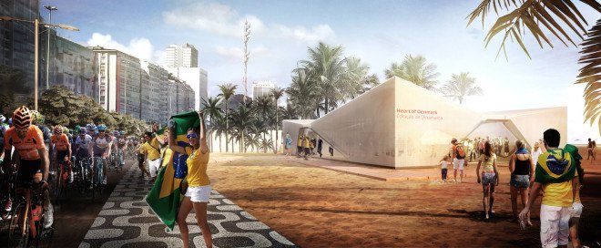 Heart of Denmark pavilion by Henning Larsen Architects, Heart of Denmark pavilion, 2016 olympics architecture, 2016 olympics pavilion, Denmark olympics pavilion