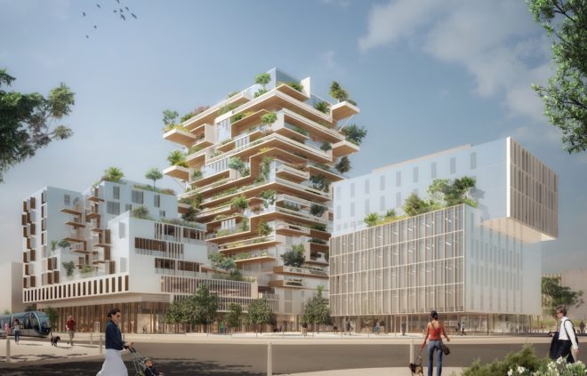 Hyperion by Jean-Paul Viguier et Associés, Bordeaux modern architecture, Hyperion skyscraper, Hyperion timber architecture, world’s tallest timber building, cross laminated timber skyscraper