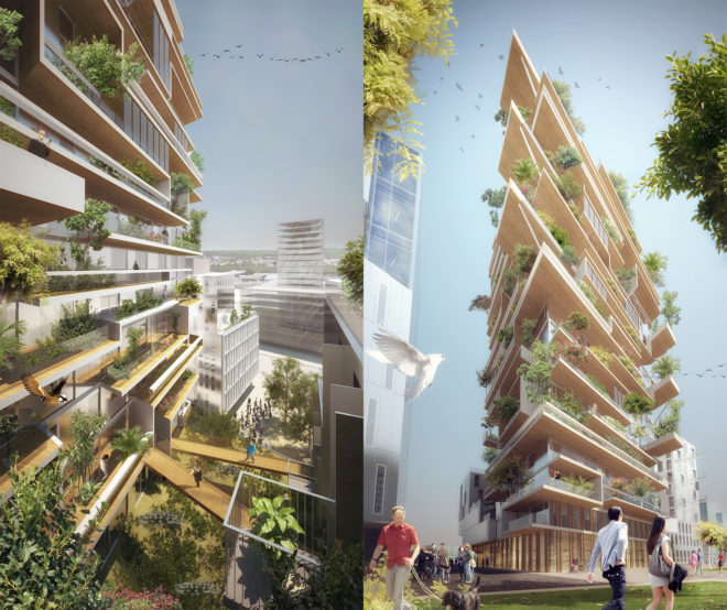 Hyperion by Jean-Paul Viguier et Associés, Bordeaux modern architecture, Hyperion skyscraper, Hyperion timber architecture, world’s tallest timber building, cross laminated timber skyscraper
