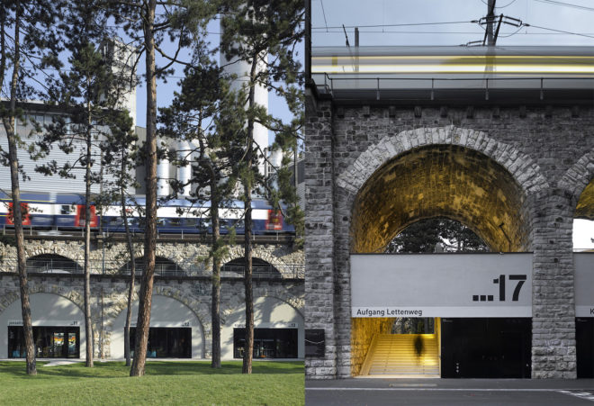 Zulauf Seippel Schweingruber Landscape Architects. EM2N, adaptive reuse of viaduct arches, IM VIADUKT, IM VIADUKT in Zurich, IM VIADUKT by EM2N