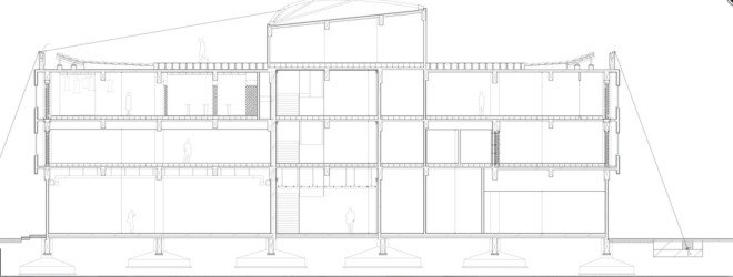 earthquake-resistant architecture in Japan, Kengo Kuma architecture, Greenbiz architecture, Greenbiz by Komatsu Seiren, CABKOMA Strand Rod by Komatsu Seiren, carbon fiber strands, earthquake-resistant carbon fiber, Komatsu Seiren Fabric laboratory fa-bo by Kengo Kuma