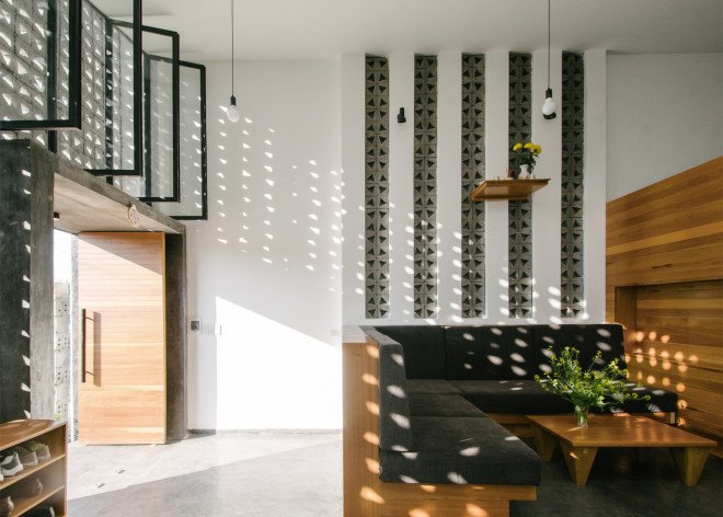 Kontum House by Khuôn Studio, Vietnamese architecture, low-cost architecture, low cost concrete architecture, beautiful concrete architecture, concrete facade, beautiful concrete facade, Vietnam low cost contemporary architecture, Vietnam contemporary home