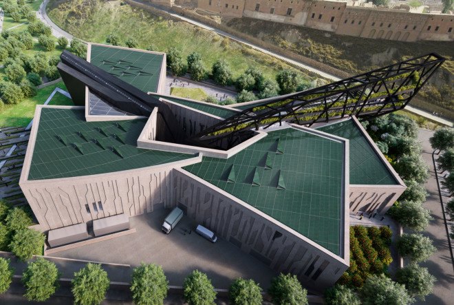 The Kurdistan Museum, Studio Libeskind, Daniel Libeskind, ISIS, Kurdistan, museum, Iraq, community center, courtyard, green architecture, natural light