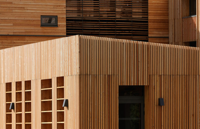 LEGTA school campus, Room with a View boarding house, Rue Royale Architectes, green campus, France, agriculture, green renovation, green architecture, wooden facade, wood architecture, student housing