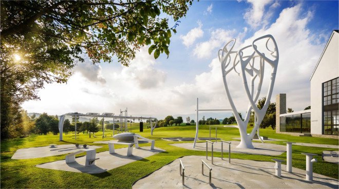 Milan Furniture Fair, Milan Design Festival 2016, Leopard Tree, Leopard Tree Gym, My Equilibria, Vi Di Bari, Metalco, world's first outdoor gym, best outdoor gym, white leopard tree gym, Vito Di Bari