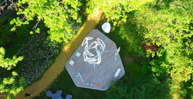 Milan Furniture Fair, Milan Design Festival 2016, Leopard Tree, Leopard Tree Gym, My Equilibria, Vi Di Bari, Metalco, world's first outdoor gym, best outdoor gym, white leopard tree gym, Vito Di Bari
