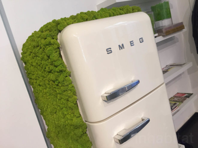Moss, mossmania, interior design, moss design, green walls, 2016 Milan Design, green design, Milan Design Week, milan furniture, renewable design, moss art, living design, botanical, green furniture, biophilic interior, biophilic design, decorative moss, moss covered appliances