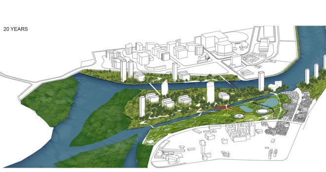 MenoMenoPiu Architects, Maharashtra Nature Park, India, protected area, natural cooling, passive cooling, underground architecture, multifunctional spaces, Dharavi, pedestrian paths, pedestrian-friendly, green architecture, solar power, green lighting