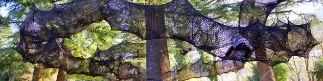tube merano, numen / for use, bau, spring festival, south tyrol, italian festival, art & nature, walking with senses, net tubing, tree climbing, tree net, tree installation