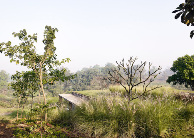 Riparian House by Architecture Brio, Western Ghats architecture, Architecture Brio, Riparian House in India, site-sensitive design in India, green-roofed architecture in India