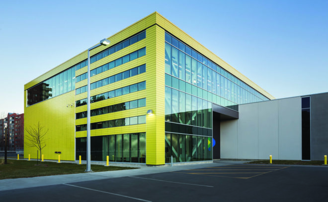 Stinson Transport Center, Lemay, Céragrès, air pollution, air purification, transport center, cladding, green architecture, green facade, ceramic facade, ventilated facade, LEED Gold, LEED certification