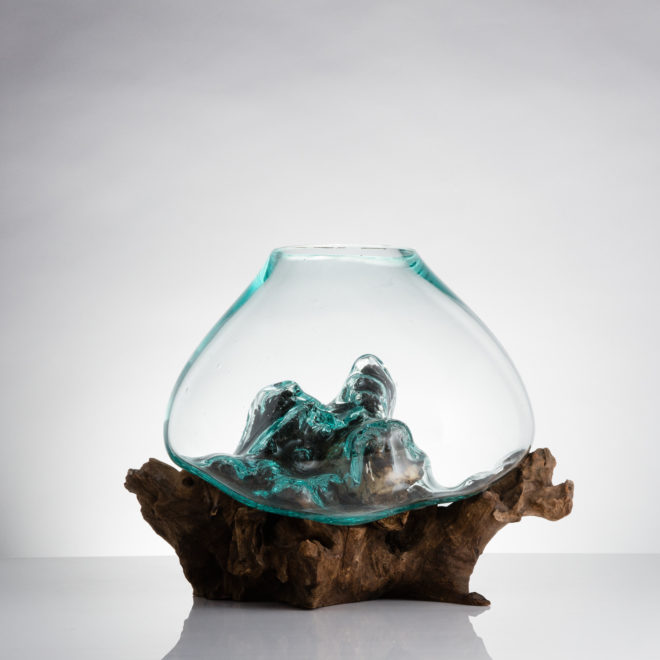 Design, vases, what I c 2, teak root, teak, glass, art, terrarium, fishbowl