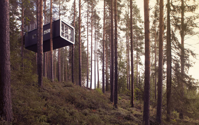 Treehotel, treehouses, Sweden, Mirrorcube, Harads treehotel, Bird's Nest, UFO treehouse, green architecture, small spaces, eco-travel