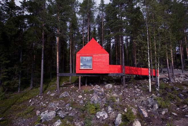 Treehotel, treehouses, Sweden, Mirrorcube, Harads treehotel, Bird's Nest, UFO treehouse, green architecture, small spaces, eco-travel