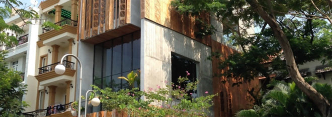 Nishizawa Architects, Thong House, Saigon, Vietnam, concrete, wood, Vietnamese architecture, natural lighting, green architecture, natural ventilation, flexible spaces
