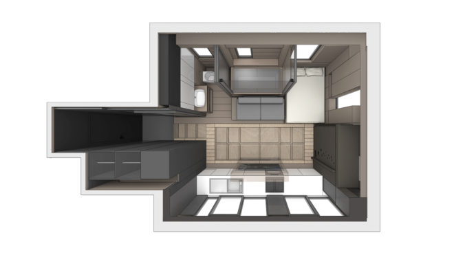 Small Home Smart Home by LAAB Architects, Small Home Smart Home, LAAB, LAAB Architects, Otto Ng, tiny home, small home, microflat, transformable home, design, architecture, technology