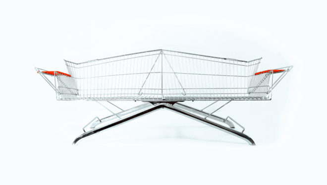 Etiënne Reijnders, upcycled shopping cart chair, upcycled shopping cart sofa, upcycling, upcycling shopping carts, shopping cart furniture, dutch design, green furniture, eco furniture, upcycled furniture, green design, eco design, sustainable design