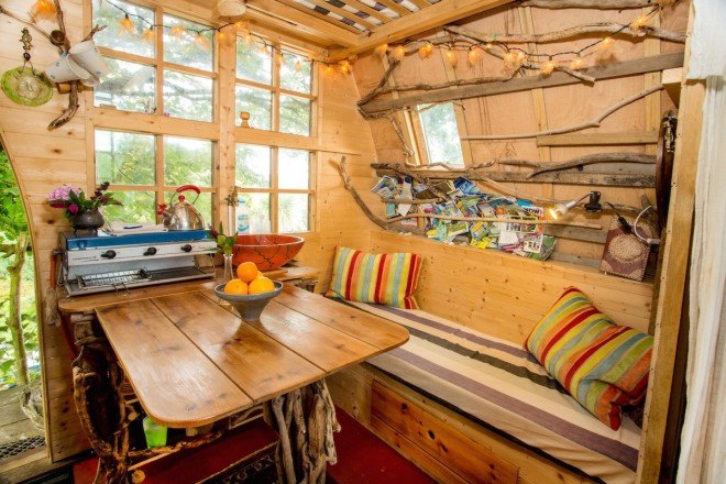treehouse, tree sparrow house, airbnb, united kingdom, england, british airbnb, composting toilet, vacation rentals, vacation, accommodations, airbnb properties