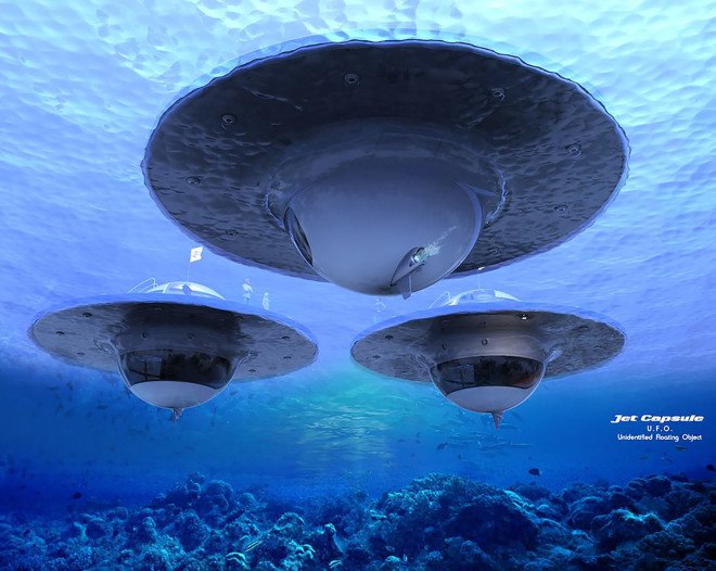 UFO, Unidentified Floating Object, UFO by Jet Capsule, Unidentified Floating Object by Jet Capsule, Jet Capsule, renewable energy, off the grid, solar power, ocean, sea, boat, boating