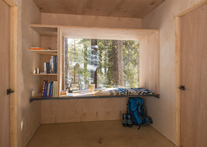outward bound, cabins, university of colorado denver, architecture students, sustainable cabin, wood, steel, wilderness shelter, dormitories