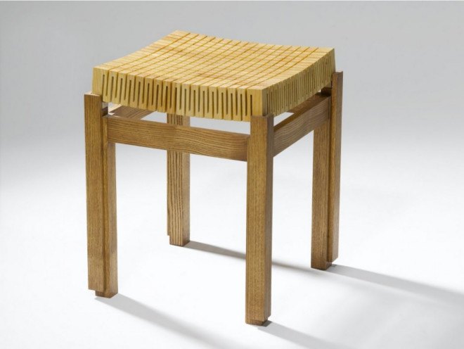 dutch design, Milan Design Week, fuorisalone, Carolien Laro, stool, wood, wood design, chair, cnc cut, cnc cut wood, "design netherlands", spring wood, Milan Furniture Fair