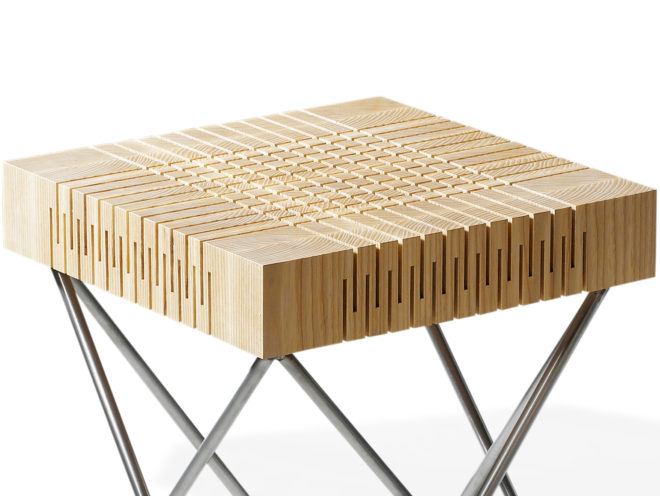 dutch design, Milan Design Week, fuorisalone, Carolien Laro, stool, wood, wood design, chair, cnc cut, cnc cut wood, "design netherlands", spring wood, Milan Furniture Fair