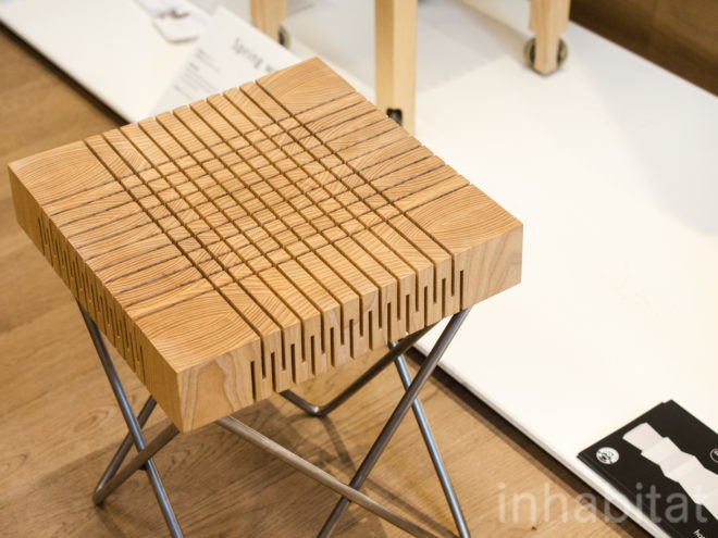 dutch design, Milan Design Week, fuorisalone, Carolien Laro, stool, wood, wood design, chair, cnc cut, cnc cut wood, "design netherlands", spring wood, Milan Furniture Fair