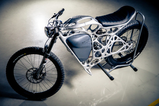 airbus, apworks, light rider, world's first 3D-printed electric motorcycle, lightweight motorcycle frame, electric motorcycle, 3D-printed motorcycle, aluminum alloy, lasermelting, motorcycles
