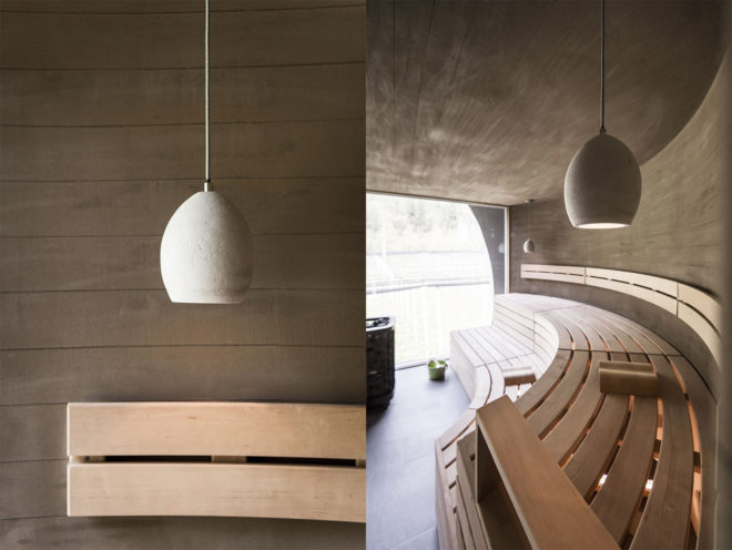 apple-inspired architecture, Apfelhotel Torgglerhof, Apfelhotel Torgglerhof by noa*, Applesauna by noa*, green roofed sauna, sauna design in Italy
