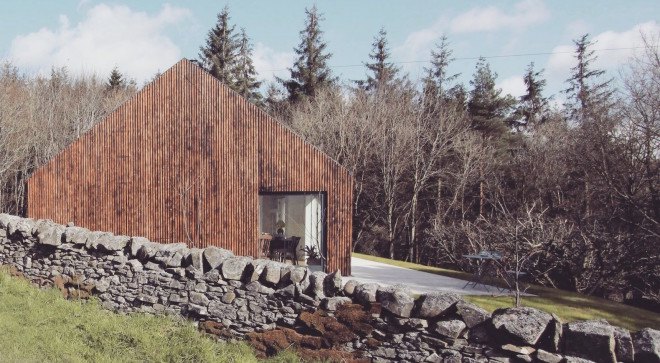 Blakeburn Cottage by A449 Architects, scorched larch facade, Scottish architecture, RIAS RIBA Awards 2016 shortlist, Blakeburn refurbishment, Satire Society Housing Design Awards 2016