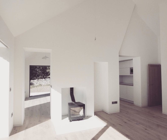Blakeburn Cottage by A449 Architects, scorched larch facade, Scottish architecture, RIAS RIBA Awards 2016 shortlist, Blakeburn refurbishment, Satire Society Housing Design Awards 2016