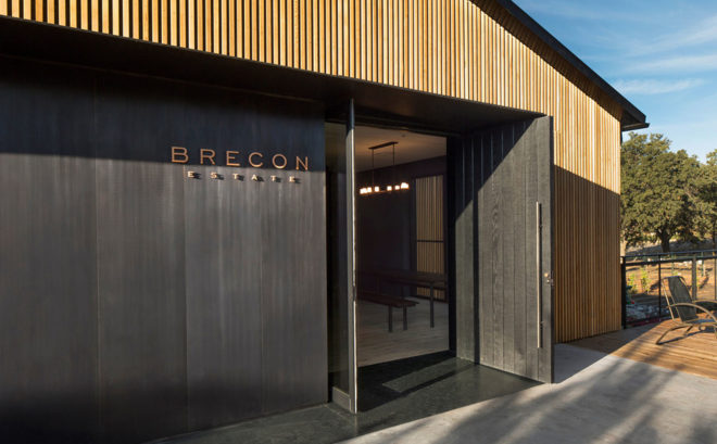 Brecon Estate Winery, green renovation, winery, AIASF Design Award, Aidlin Darling Design, natural materials, rain screens, wine tasting, green architecture, pocketing doors, cedar