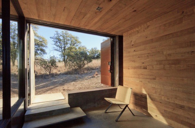 Casa Caldera by DUST, LEDs, San Rafael Valley architecture, scoria architecture, scoria building material, off grid vacation retreat