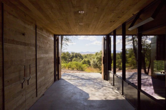 Casa Caldera by DUST, LEDs, San Rafael Valley architecture, scoria architecture, scoria building material, off grid vacation retreat