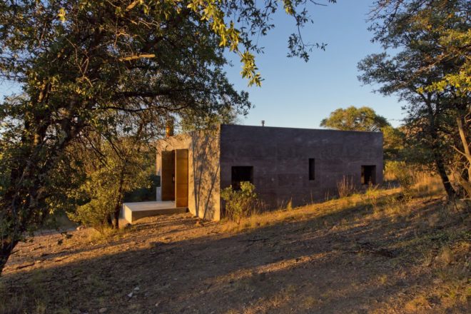 Casa Caldera by DUST, LEDs, San Rafael Valley architecture, scoria architecture, scoria building material, off grid vacation retreat