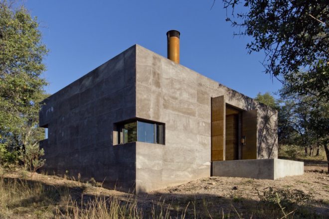 Casa Caldera by DUST, LEDs, San Rafael Valley architecture, scoria architecture, scoria building material, off grid vacation retreat