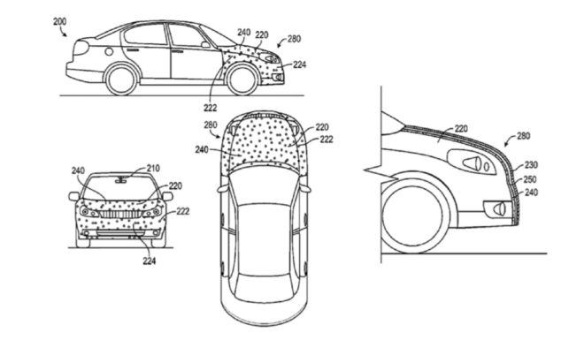 Google, Google sticky hood, Google self driving car hood