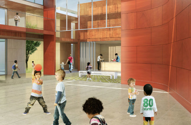 Golden Bridges School, 203 Cotter Street, Interior Rendering , farm school, eco school, san francisco green school, san francisco eco school, san francisco farm school, waldorf farm school, urban farm school