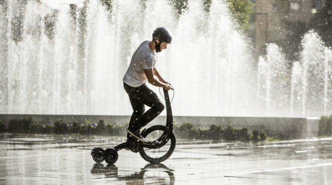Halfbike, Halfbike 2.1, Halfbike commute, foldable bike, foldable scooter, bike and scooter in one, running and biking in one, urban commute, bike commute, reader submission