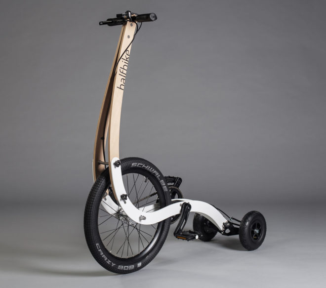 Halfbike, Halfbike 2.1, Halfbike commute, foldable bike, foldable scooter, bike and scooter in one, running and biking in one, urban commute, bike commute, reader submission